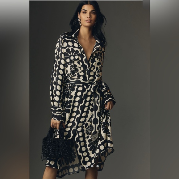 FARM Rio Black and White Patterned Dress - Picture 2 of 3